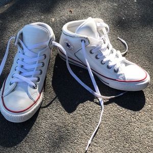 Leather high-top Converse